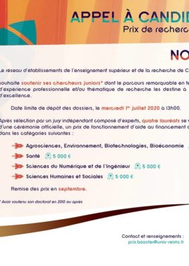 Prix de recherche Booster