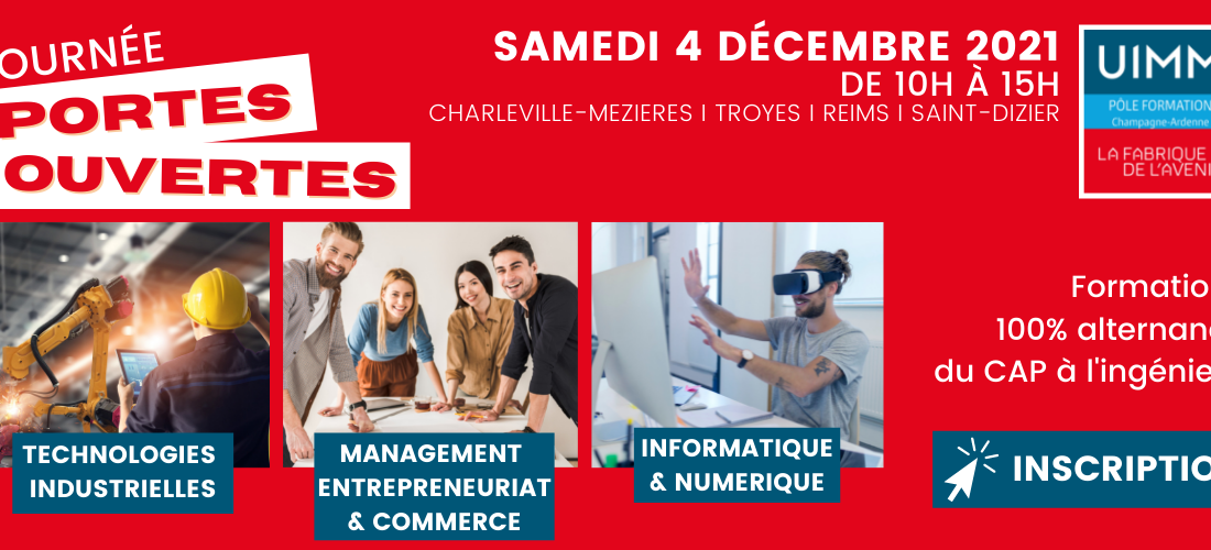 Affiche JPO UIMM du 4 décembre à 10h